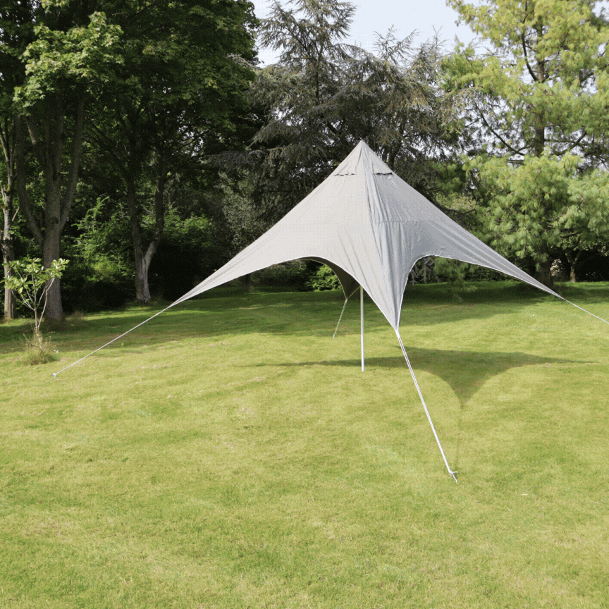 Pyramid Sail Shade Tent 4.5m x 4.5m x 3.5m Portable Kit – Zephyr