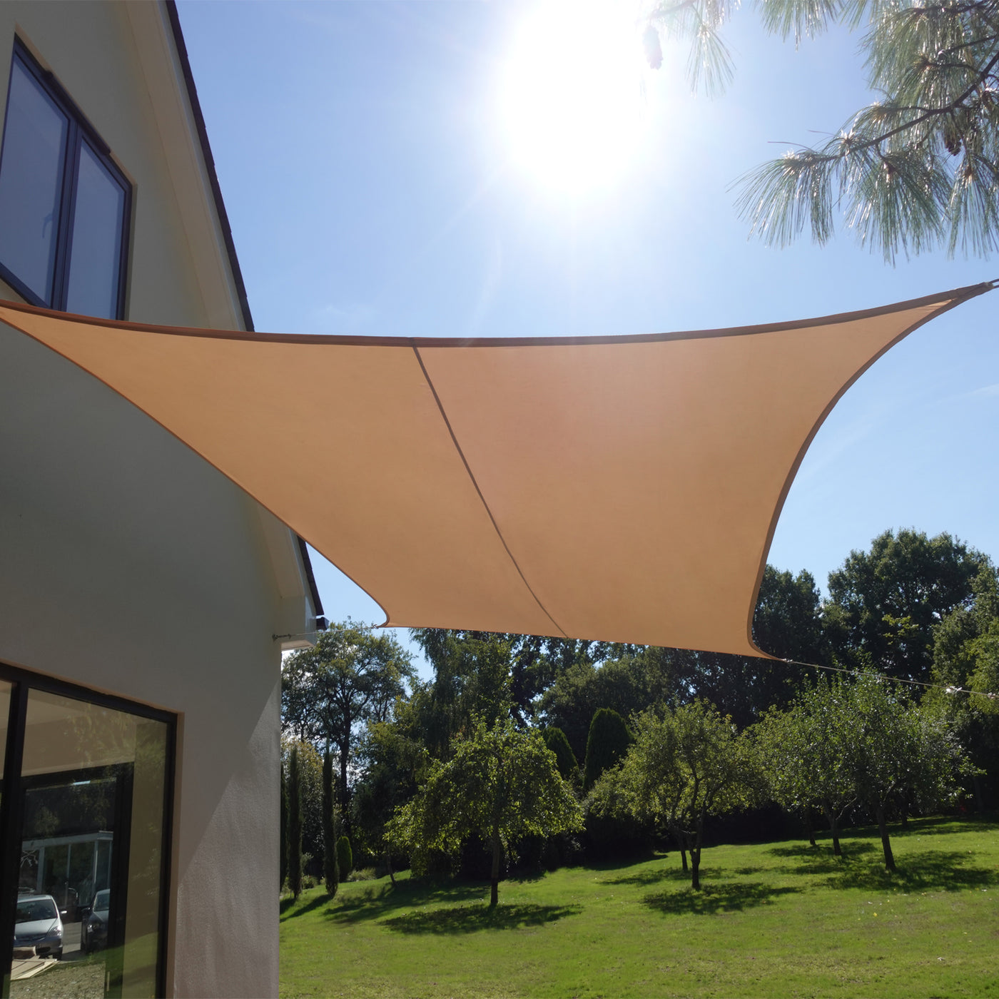 SUWHWEA Shade Sail Rope Sun Shade Sails Canopy Outdoor